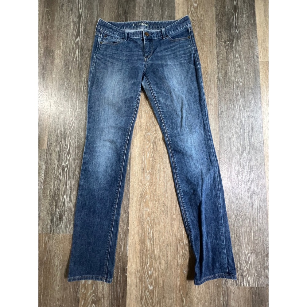 Express Stella Skinny Jeans Women 8 Blue Medium Wash Low Rise Stretch Denim